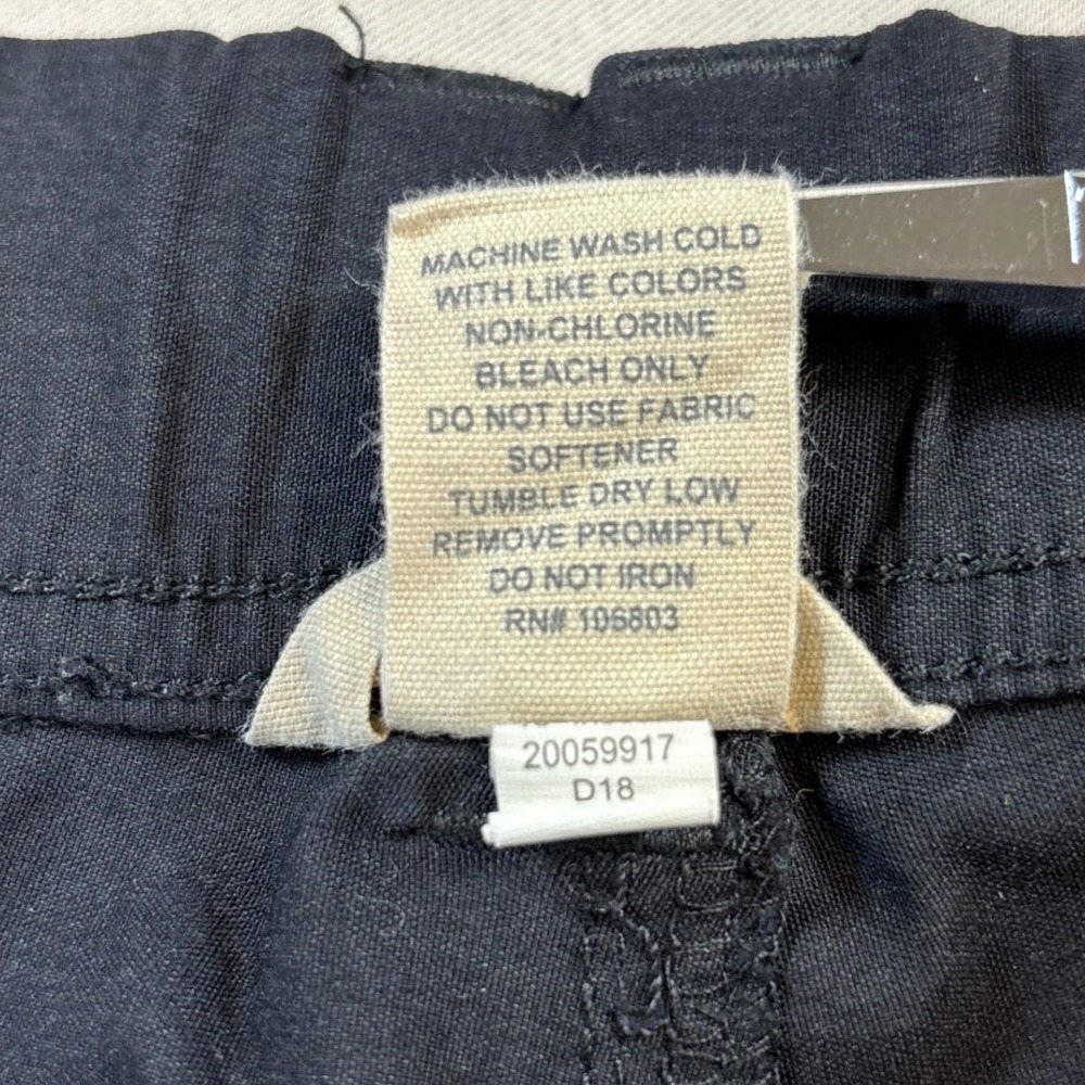 Duluth Trading Co Cargo Shorts Womens 18 Navy Dry on the Fly Hiking Outdoor Work - Picture 8 of 9